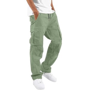 Hecho en Bangladesh, pantalones cargo con múltiples bolsillos, primavera y otoño, nuevos monos para hombre, pantalones cargo directos de fábrica a bajo precio. - Product Image 1