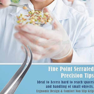 Pincettes à cils multicolores à bout demi-rond de haute qualité, volume de cils - Product Image 3