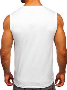 Oem High Quality Breathable Knitted Casual Sport Fitness Workout Tops for Men <b>Sleeveless</b> Travel Vest Gym Tank Top - Product Image 5