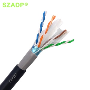 Câble Ethernet extérieur Cat6/Cat6a LAN, cuivre nu/CCAM, OEM, 305m/rouleau, 1000ft, 23AWG, gaine <span class=keywords><strong>PV</strong></span>/PE/LSZH, UTP/FTP/SFTP - Product Image 4