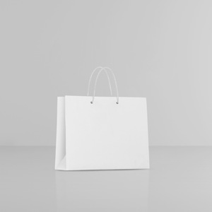 Bolsas de papel Kraft blancas a prueba de grasa de alta calidad superventas India desechables reciclables con mango retorcido comida personalizable - Product Image 1