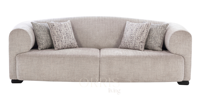Ensemble de canapés modernes de luxe SOHO, rembourrés, avec accoudoirs droits, confortables, durables, couleur personnalisable, garnissage en mousse, pour villas, centres commerciaux, hôtels et salons.