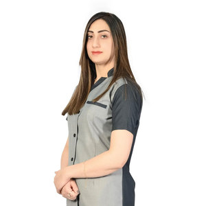 Uniforme de salón de moda con cintura ajustable y material de poliéster suave Uniforme de salón transpirable - Product Image 5