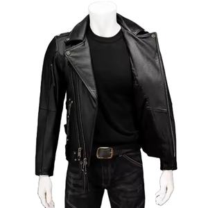 Chaquetas de cuero suaves para hombre Venta personalizada de alta calidad Impermeable Transpirable Ecológico Chaquetas de cuero más populares para hombre - Product Image 4