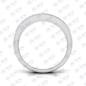 0.30 TCW Round Cut Sterling Silver Eternity Moissanite <b>Ring</b> Pave Setting <b>Celtic</b> Style for Women's Anniversary Birthday Gift Band - Product Image 6