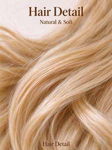 Peluca de Cabello Humano Corto con Ondas Doradas, Suave y Brillante, Rizado Natural, para Uso Diario - Product Image 4