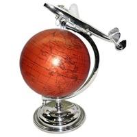 Globe armillaire en métal, écologique, finition naturelle, design moderne et contemporain, haute qualité, décoration intérieure, article cadeau de Noël, indien