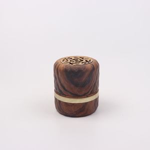 Quemador de Bakhoor de Madera de Acacia Ecológico Hecho a Mano con Detalles de Latón, Portátil, para Incienso Árabe, Uso Religioso en el Hogar, Personalizado - Product Image 1