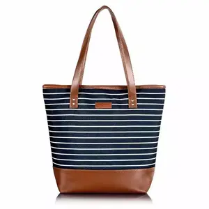 Top Quality Stylish Design Canvas Beach Bag Handbags with Beautiful Printed for Girls and Women at Wholesale Price in India