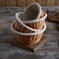 Paniers à pain en rotin naturel du Vietnam en gros, écologiques, personnalisables, lavables au lave-vaisselle, adaptés aux aliments, réutilisables, imperméables