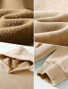 Sudadera con capucha clásica de lana de algodón para hombre, ropa de calle cómoda con capucha y tela de lana - Product Image 2
