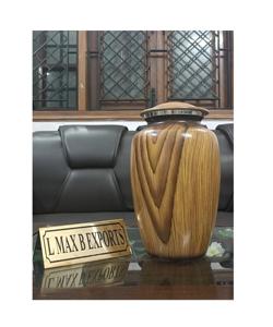 100% urnas hechas de metal de grado superior con diseño moderno para urnas de cenizas humanas por exportadores indios a precios bajos - Product Image 3