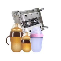 Fabricant de moules pour biberons, services de moulage par injection LSR super sûrs, moule d'injection en silicone personnalisé pour tétines de biberons
