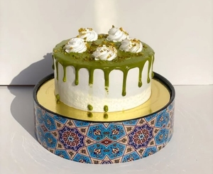 Olla caliente hecha a mano con incrustaciones de MDF para servir comida con tapa de acero inoxidable, cazuela de comida de forma redonda para uso en restaurante - Product Image 2