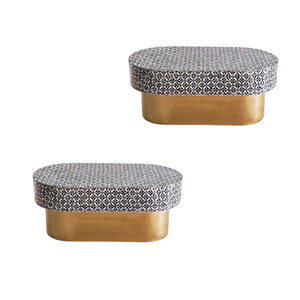 Meubles de salon luxueux Table basse incrustée de nacre exquise avec un design élégant Vente en gros de qualité supérieure du Vietnam - Product Image 5