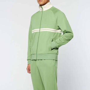 ชุดวอร์มผ้าฝ้ายหนานุ่มแบบปรับแต่งได้ เป็นมิตรกับสิ่งแวดล้อม สำหรับผู้ชาย กางเกงขายาวทรงบาน เสื้อฮู้ด ชุดฤดูหนาว - Product Image 1