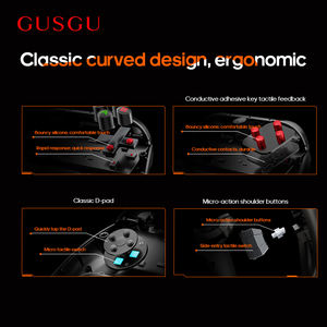 Manette de jeu sans fil <span class=keywords><strong>GUSGU</strong></span> G2 2,4 GHz avec moteur de vibration, compatible PC/Android, support de téléphone, confort optimal - Product Image 3