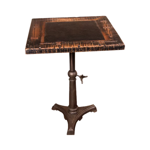 Perfectly Designed <b>Stone</b> Table Is Laced With <b>Reclaimed</b> Solid Wood Complete With A Metal Base In Wholesale Handmade Elegant - Product Image 1