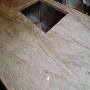 Đá sang trọng Taj Mahal <span class=keywords><strong>Granite</strong></span> đánh bóng hiện đại lớn slab cho nhà bếp Countertop sàn gạch ốp tường - Product Image 3