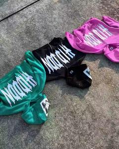 เสื้อฮู้ดผู้ชายผ้าคอตตอนซักกรดทรงบ็อกซี่แบบวินเทจผ้าครอปน้ำหนักมาก - Product Image 5