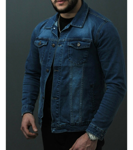 Chaqueta Vaquera Lavada al Ácido de Último Diseño para Hombre, Chaqueta Vaquera con Múltiples Bolsillos, Abrigo Informal para Hombre - Product Image 3