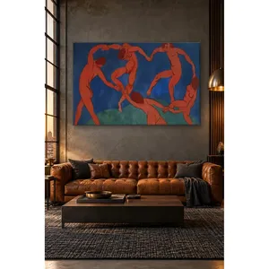 Fida Matisse - Figures dansantes dans un cercle - Impression sur toile - Product Image 5