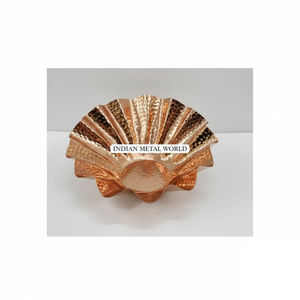 Plateau de service rond en métal indien en gros, plateau de service oblong en or, fournitures de fête, présentoir de desserts pour mariage, événement, bol à chocolat - Product Image 3