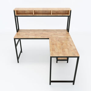 L-Shaped <b>Corner</b> PC/Gaming <b>Desk</b> with Wooden Bookshelf and Drawer 120x130x133cm 12-Month Guarantee COD68037 for Hotels - Product Image 3