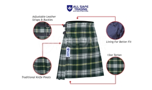 Faldas escocesas de mezcla de lana de alta resistencia para hombres, traje plisado de cuchillo duradero diseñado para eventos de juegos Highland, ropa europea - Product Image 2