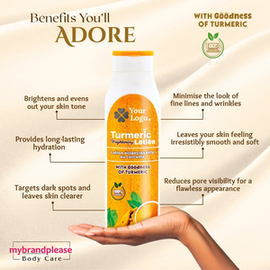 ขมิ้นบอดี้โลชั่นที่มีตัวเลือกยี่ห้อโลโก้และบริการผลิตตามสั่ง - Product Image 4