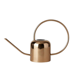 Regadera de Metal con estilo para el hogar, color oro rosa, diseño moderno de flores, agua, suministros de jardín - Product Image 3