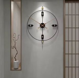 Mode moderne nordique créative minimaliste salon maison décoration murale art horloge en métal décor grande horloge murale - Product Image 3