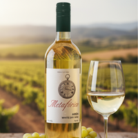 Metaforico - Vin blanc sec |   100% Airen 11% Alcool 750ml |   Variété espagnole de Castilla La Mancha
