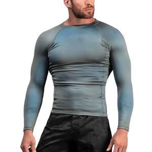 Chemise de compression respirante de haute qualité UPF50 pour hommes, rashguard MMA, personnalisez votre propre logo, manches longues sublimées - Product Image 6