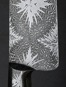 Cuchillo de Cocina Santoku Profesional Forjado a Mano de 7 Pulgadas, Acero Inoxidable Japonés con Alto Contenido de Carbono, 3 Capas AUS10, Mango de Madera, Cuchillo de Chef - Product Image 5