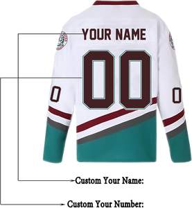 Jersey de Hockey sobre Hielo Personalizado con Nombre, 100% Poliéster, Diseño Transpirable y Resistente al Viento, Impresión Digital, Precio Bajo al por Mayor 2025 - Product Image 6