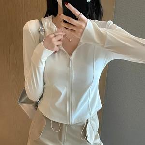 New Hing Sports Coat for Women Goth <b>Hoodie</b> with Sun & UV Protective Features. <b>Cool</b> Breathable Embroidered Collar S-2XL Sizes - Product Image 4