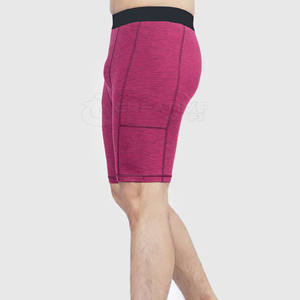 Fabricante de pantalones cortos de compresión de algodón personalizados profesionales, estilo informal, patrón sólido, cintura media, Etiqueta Privada, precios a granel - Product Image 4