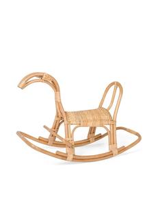 Recién llegado, mecedora de juguete para niños en forma de caballo hecha de ratán, muebles de habitación para niños para parques recreativos - Product Image 1