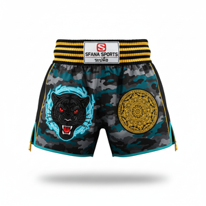 Pantalones Cortos de Muay Thai y Kickboxing para Hombre con Logotipo Personalizado SFANA SPORTS, Tejido Duradero de Secado Rápido de 180g para Entrenamiento de MMA, Boxeo y Uso Diario en el Gimnasio - Product Image 4