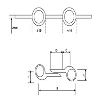 Charnières de porte de salon de café en acier inoxydable au design moderne Charnière à ressort à double action à fermeture automatique pour café et salon