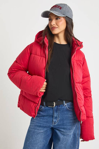 Comfortable Breathable Knitted Winter Reversible Outdoor Wear <b>Women</b> Puffer <b>Jacket</b> <b>Plus</b> <b>Size</b> <b>Waterproof</b> Zipper Cotton - Product Image 4