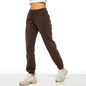 Pantalon de survêtement double taille personnalisé pour femmes, pantalon de survêtement surdimensionné avec broderie en strass de cristal, jogger, cordon de serrage en polaire d'hiver - Product Image 2