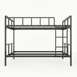Assembly Bunk <b>Bed</b> Durable Iron Frame 210x105x160cm Rubber Wood GT002 Industrial <b>Space</b>-<b>Saving</b> Home Furniture for Warehouse Home - Product Image 5