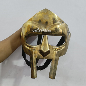 Masque de visage de gladiateur médiéval en acier doux fait main, casque en métal, accessoire de costume de cosplay, foire Renaissance - Product Image 2