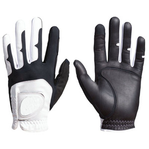 Low MOQ High Quality Breathable Lightweight Leather Golf <b>Gloves</b> Custom Logo Cabretta Leather Sports Hands Best Selling OEM - Product Image 2