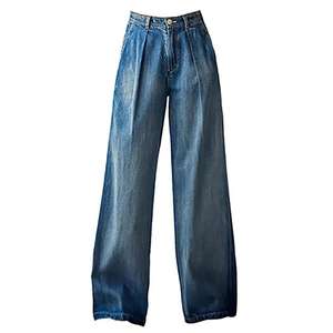 Gran oferta, pantalones holgados de pierna ancha, pantalones vaqueros Cargo holgados informales de Hip Hop para mujer, Pantalones vaqueros de cintura alta con múltiples bolsillos para mujer - Product Image 2