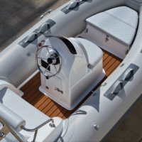 Bateau pneumatique rigide ZHENBO 12.8ft Fast Speed Rib-390C Sport Yacht Single Fishing avec réservoir de carburant intégré ORCA Hypalon RIB 390