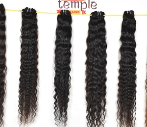 วิกผมอินเดียแบบลอนคลื่นลึกสองชั้นสำหรับต่อผมตรงกับหนังกำพร้าที่ดัดได้แบบไม่ผ่านกระบวนการ - Product Image 3