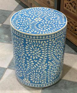 Tabouret multi-usages de qualité supérieure avec incrustation d'os naturel et options de couleur personnalisées pour les designers d'intérieur au meilleur prix - Product Image 6